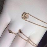 Luxury jewe factory Rose diamond Necklace 18k gold white gold yellow gold rose