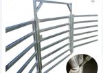 Oval Rail Hot Dip Galvanized Sheep Yard Panels 40*80mm 1.3m Tall Goat Panel 6