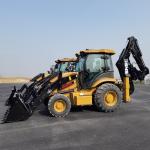 Mini Loader 388 Free Shipping 4X4 Two Bale Backhoe Loader Small Wheels Farm