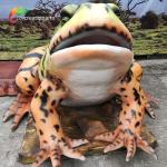 Landscape Decoration Realistic Animatronic Animals Life Size Frog Water