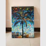 Hand Painted Palette Knife Oil Painting Seascape Gulf of Mexico Wall Art