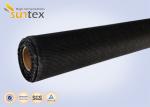 Black Fire Retardant Blanket Glass Fiber Roll Compenstor Cloth 1.2mm Thermal