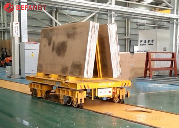 Electric Stone Slab Transfer Rail Trolley