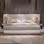Eco Friendly Modern Bedroom Furniture Sets Genuine Leather King Size Bed