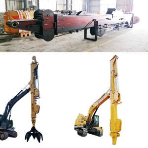 China Clamshell Telescopic Arm With Clamshell Bucket Grapple Digging House Foundation on sale