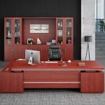 Large Modern Office Desk and Chair Combination for President Manager Office