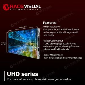 UHD Slim LED Panels: Sleek 600×337.5mm Design, Energy-Efficient & Seamless Display for Immersive Indoor Experiences