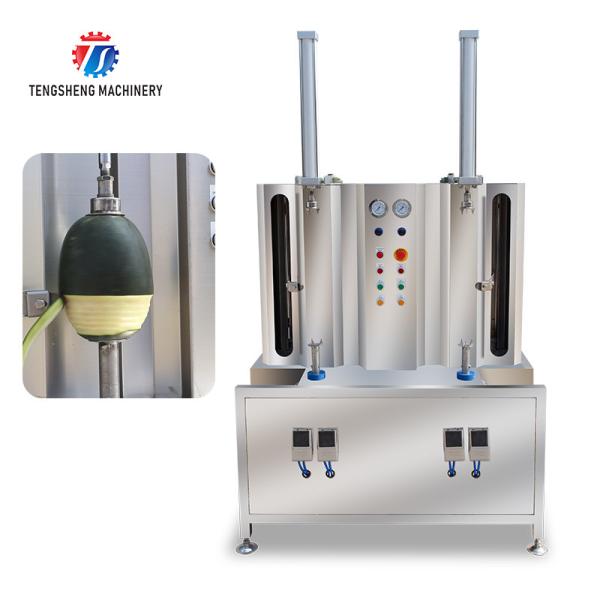 1.5KW 300KG Double head single knife peeling machine automatic stainless steel