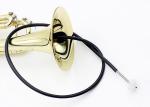 Durable Double Ended Trumpet Snake Brush 0.15mm Bristle Size For Instrument