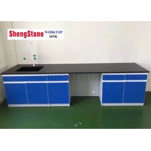 China Enterprise Research Epoxy Resin Laboratory Countertops Black Epoxy Resin Bench Worktop factory