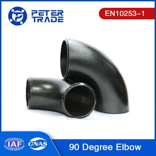 2D Radius EN10253-1 Carbon Steel Grade S235 S265 90 Degree Elbow Black Painting