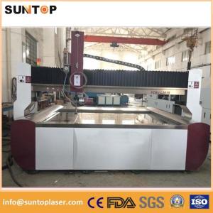 China Aluminium alloy cnc water Jet cutting machine 0-15meter/min 3.7L/min factory