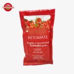 Sweet And Sour Sachet Tomato Paste 56g Flat Pouch 30%-100% Purity
