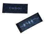 High density Personalized Woven Clothing Labels 50D yarn for shoes