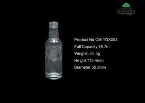 China 50ml Glass bottle for whisky vodka factory