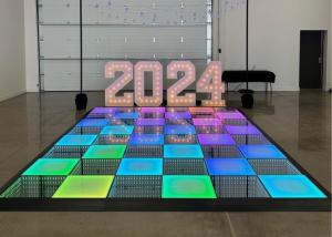 China P3.91 Indoor Full Color LED Lighting Dance Floor 250*250mm LED Module 65410 Points/Square Meter factory
