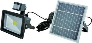 China new design solar PIR outdoor flood light factory