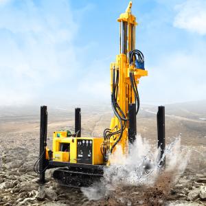 China 200m HWZ Hydraulic Crawler DTH Drilling Rig Machine factory