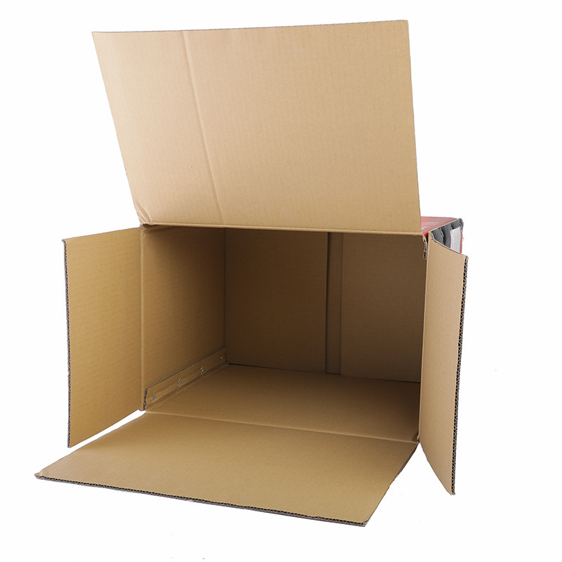 Rigid Corrugated Cardboard Boxes 6 Pack Beer Carrier Kraft Corrugated Foldable Box