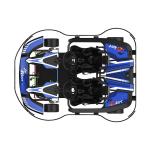 Wheelbase 1050mm Electrical Go Kart Max 65km/H Electric For Adults