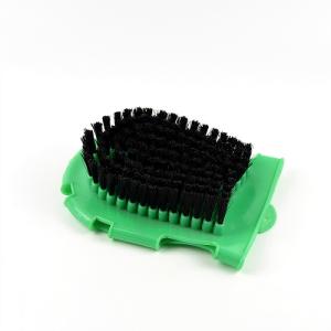 China 18*13 cm Horse Grooming Brushes , PVC Plastic Horse Hair Brush Special Designed factory