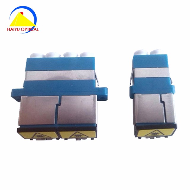 LC duplex high low type fiber optic adapter