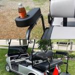 Universal Golf Cart Cup Holder Can Be Installed By Drilling Or Non Drilling