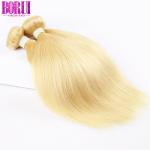 Silky Straight Wave Hair Extension , 613 Blonde Bundles With 4*4/13*4 Lace