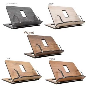 Customized Portable Foldable Wooden Bookstand Cookbook Reading Table Practical