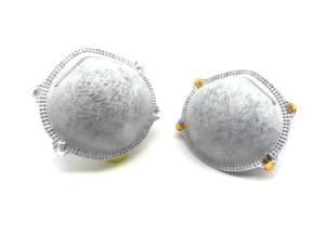 China Durable Carbon Filter Dust Mask 4 Layer Anti Bacterial Adjustable Aluminum Nose Clip factory