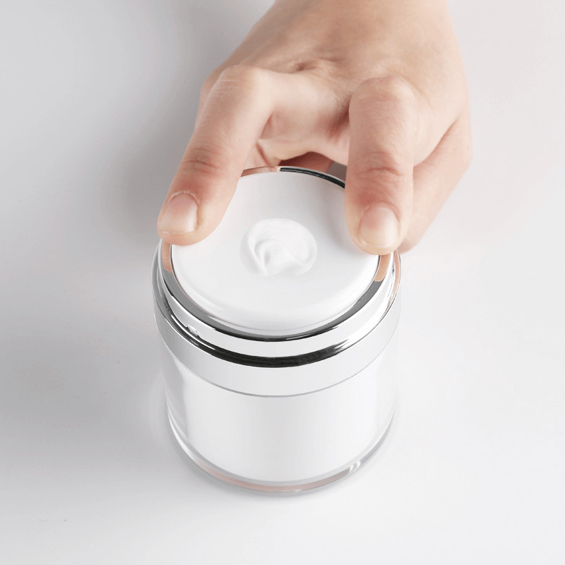 Face Luxury Cosmetic Cream Jar Containers 15g 30g 50g Vacuum Acrylic Double Wall