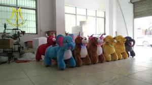 China Hansel battery powered unicorn motorized plush riding animal for sales factory