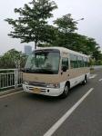 2014 japan 29 seatsused Toyota coaster bus left hand drive diesel engine 6