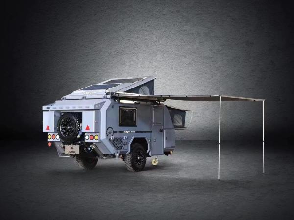 Travel Trailer Camper Aluminum Light Weight 1400kg Off Road Camping Trailer RV