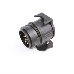 China Black Tractor Trailer Electrical Plug Adaptor 12v N Type 13-7 Pin IATF16949 factory