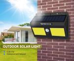 20w garden solar wall light outdoor led, solar cob led wall light night light
