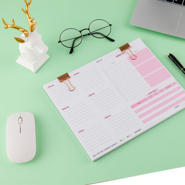 Offset Printing Custom Durable Softring Binding Weekly Planners and Notebooks 50