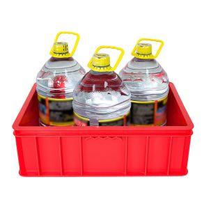 490x355x164mm Nestable Folding Plastic Stackable Utility Crates with Custom Logo