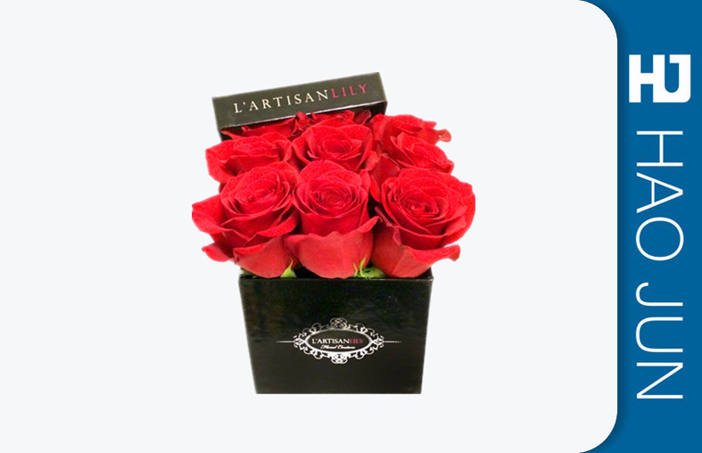 High Quality New Design Luxury Cardboard Flower Boxes Round Packaging Box