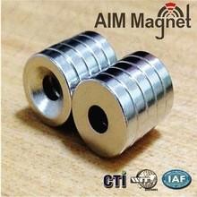 China 2015 hot-sale ndfeb countersink hole magnet factory