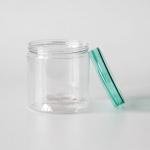 Empty Wide Mouth Food Candy PET Plastic Packaging Jars 1250ml round Shape