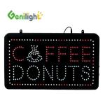 22*13inch Touch Screen LED Open Sign for Coffee Donuts Shop Business Hours
