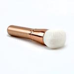 Gold Wooden Handle Pressed Powder Foundation Brush 45g Lightweight