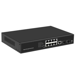 China DC 12V 2A Industrial Ethernet Switch 20Gbps 10 Port For Enteprises factory