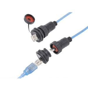 China IP67 Waterproof Signal Wire Connector PA66 Nylon And Gilded Brass Metal factory