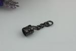 Latest bell design light gold tassel cord end metal head caps for handbag