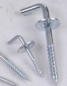 China Square Metal Screw Hooks For Home Decoration / Machine High Rigidity factory