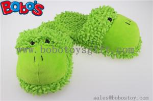 China Non-Slip Women Shoe Plush Stuffed Soft Frog Animal Home Slippers factory