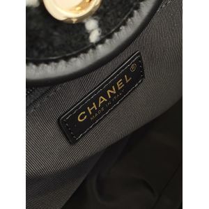 Chanel 2022 Sotheby's Custom Branded Bags Tweed Beach Bag FW Rainbow Tote