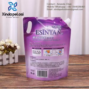 Custom Collapsible Water Bottles Packaging Standing Pouch Reusable Foldable